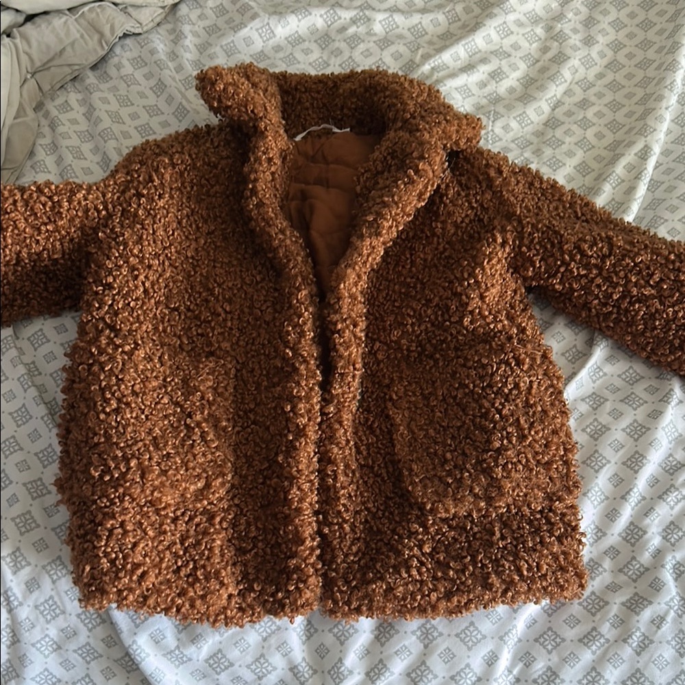 Monoprix Kids Cozy Lined Brown Kids Jacket - 4